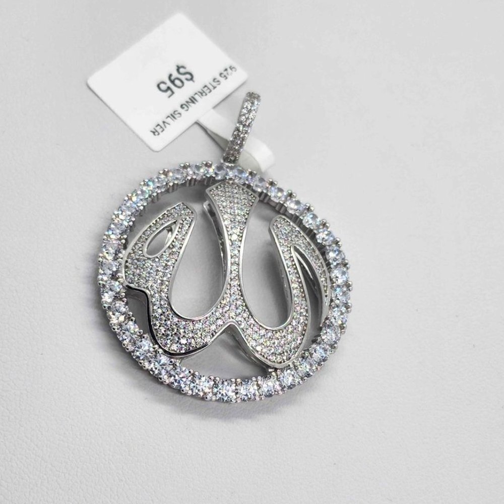 Timeless 925 Silver Allah Pendant – Spiritual & Stylish